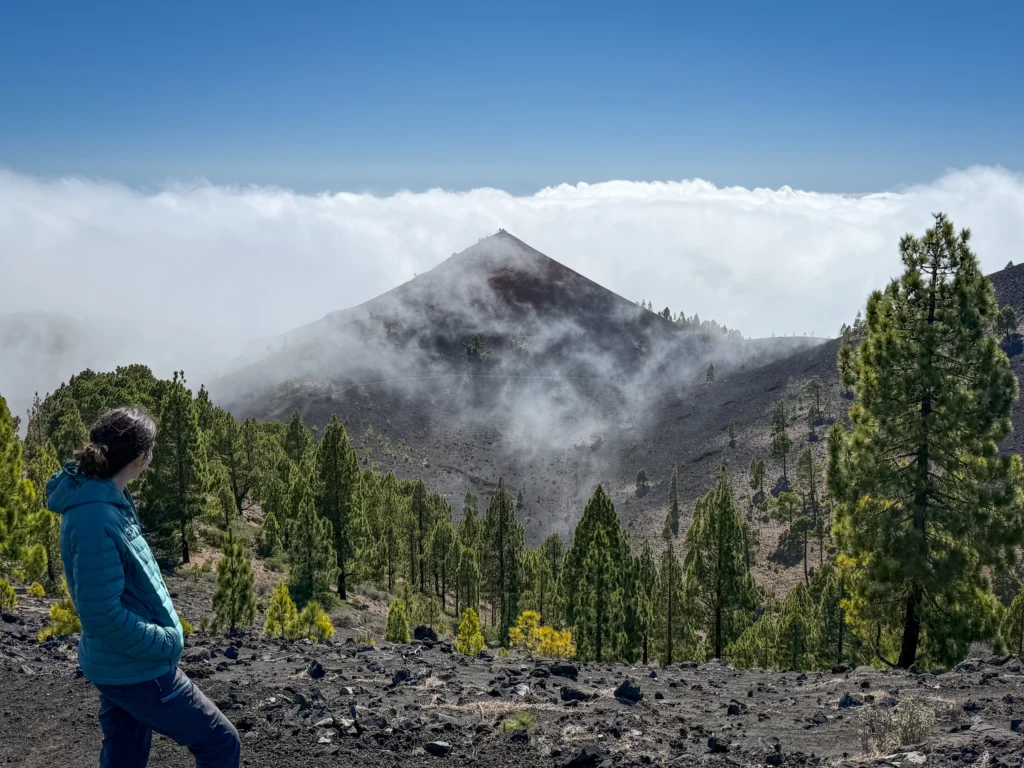 Usar el sistema por capas es imprescindible para hacer la ruta de los volcanes en La Palma