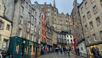 Victoria Street Edimburgo, una de las calles más coloridas de Edimburgo