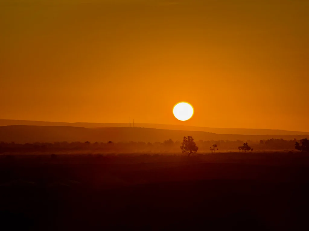 Amanecer en el desierto de Erg Chigaga