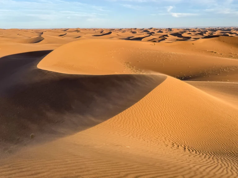 Dunas de Erg Chigaga, en el desierto de Zagora