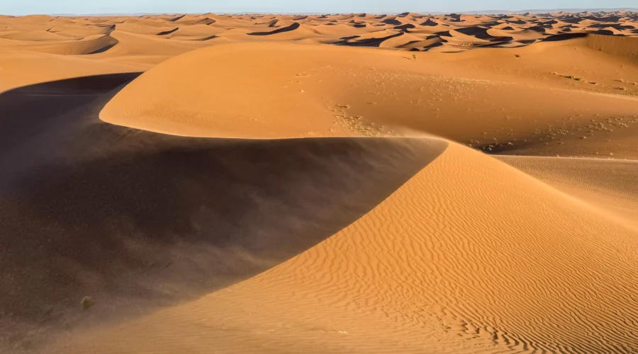 Dunas de Erg Chigaga, en el desierto de Zagora