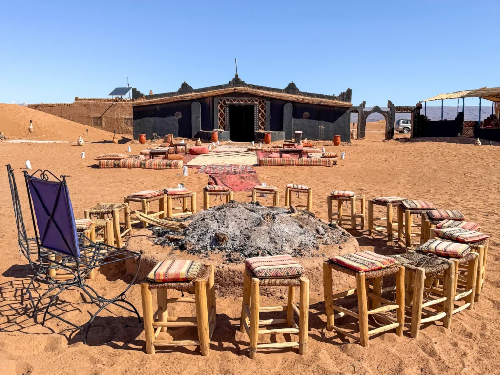 Nuestro campamento en el desierto de Erg Chigaga, en Zagora