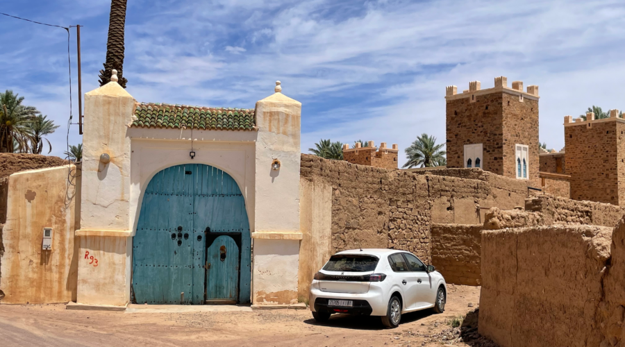 Nuestro coche de alquiler en Marruecos