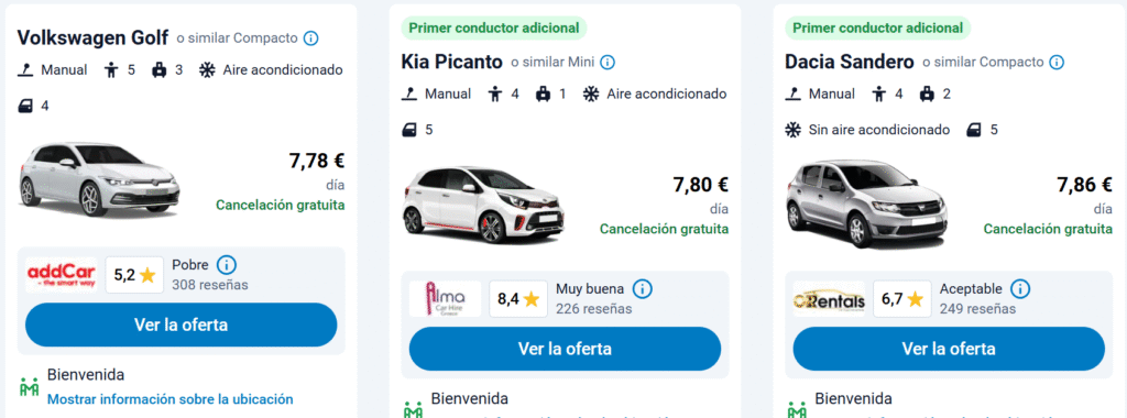 Compara las opiniones a la hora de alquilar coche en Marruecos