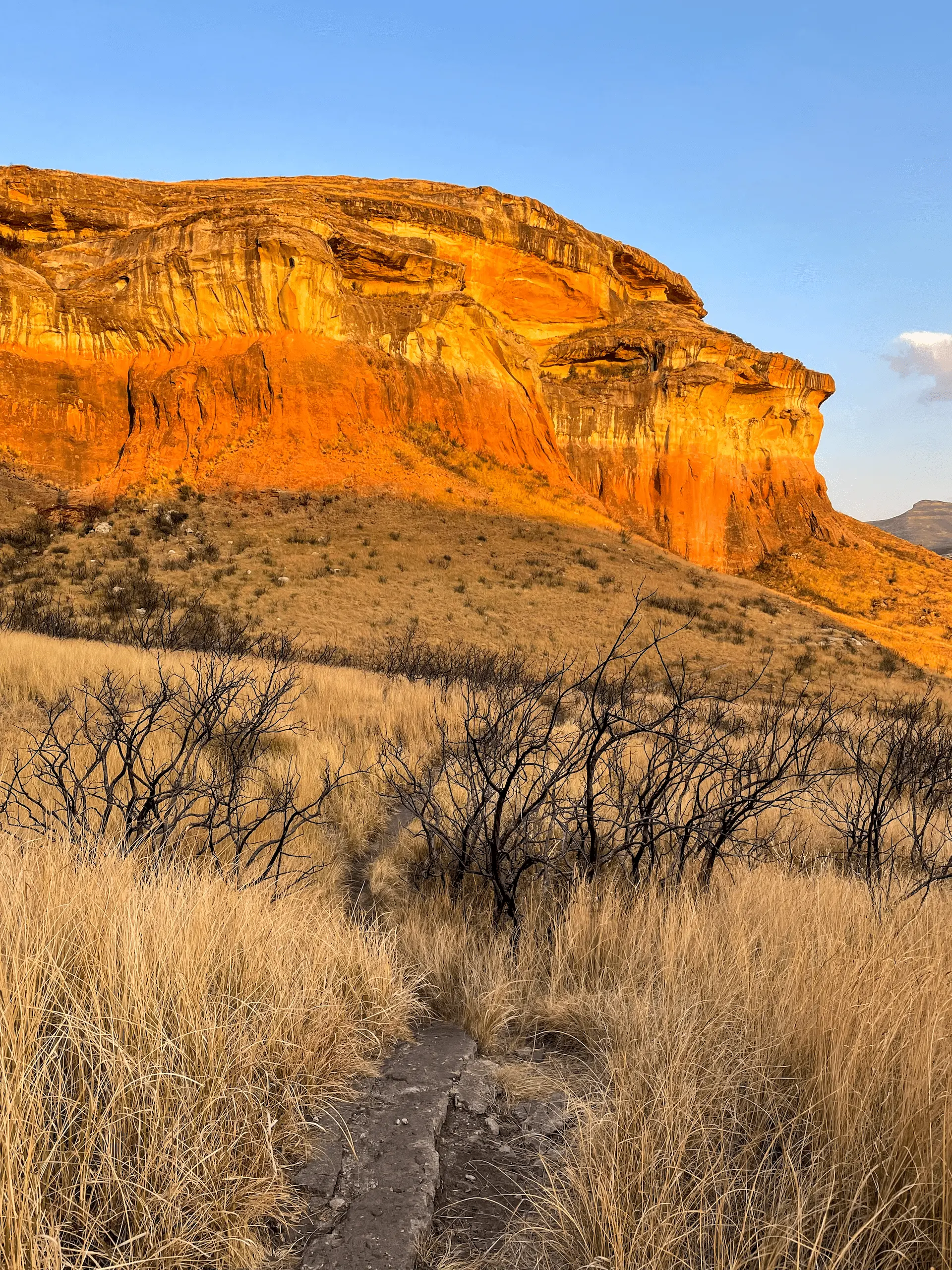 De ruta por el parque nacional Golden Gate en Drakensberg